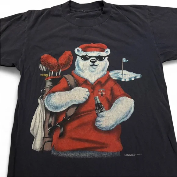 Vintage Coca Cola Bear Golf tee - Picture 2 of 4